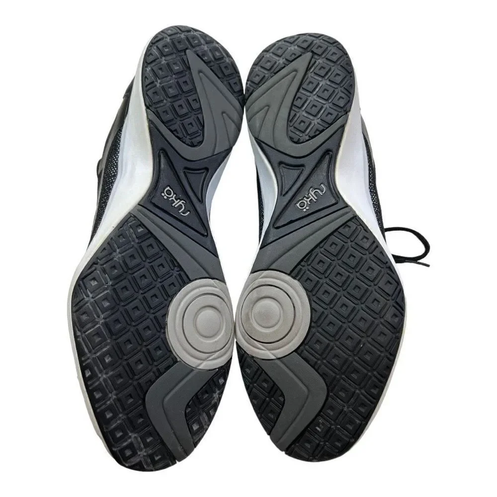Ryka Women's Mesh Athleisure Sports Running Sneaker Shoes Footwear Black Size 9